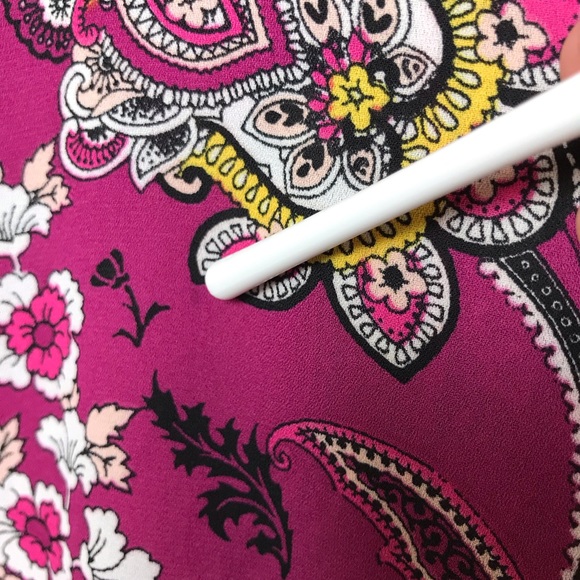 Paper Crane Pink Paisley Floral Layered Tank Top - Picture 8 of 8